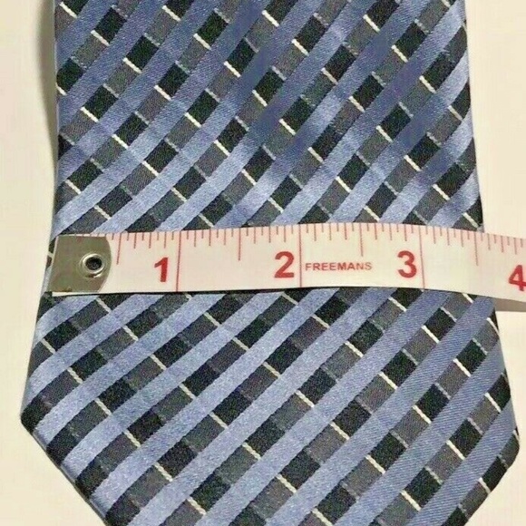 FUMAGALLIS  MENS NECKTIE 100% SILK BLUE - Picture 2 of 3